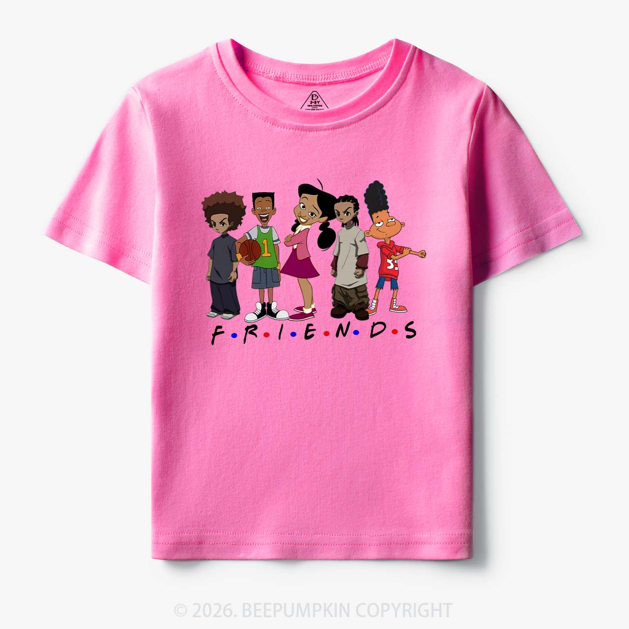 Black Cartoon Characters Toddler&Kid's Tees Beepumpkin