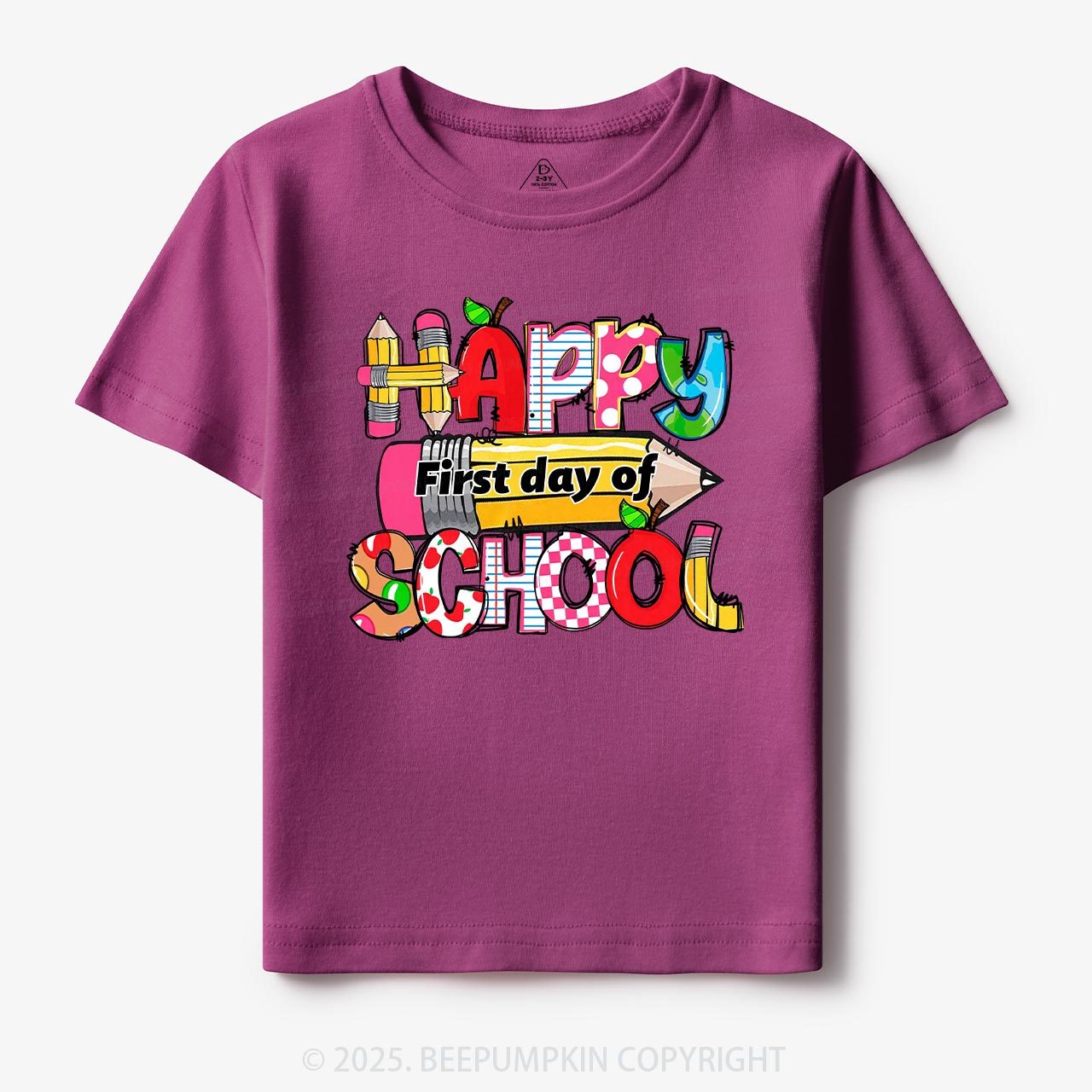 Happy First Day Of School Toddler&Kid's Tees Beepumpkin