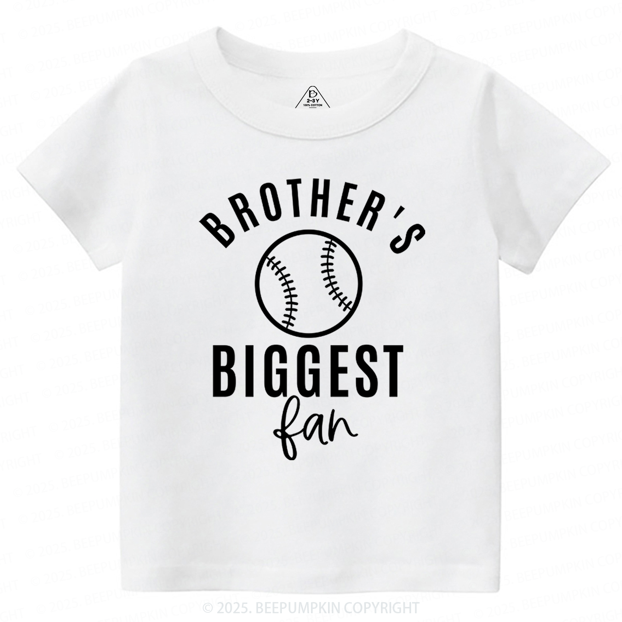 Brother's Biggest Fan Baseball Toddler Shirt
