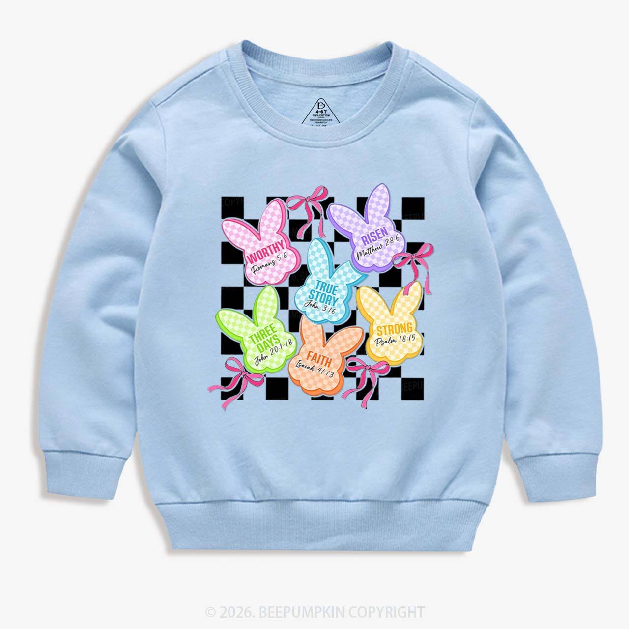 Christian Bunny A Lot Can Happen In Three Days Kid's Sweatshirt