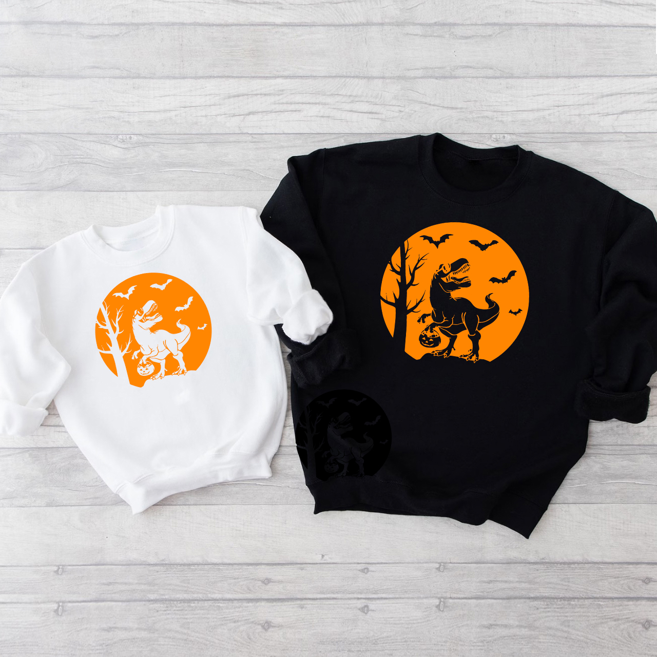Halloween Dinosaur Family Matching Sweatshirt