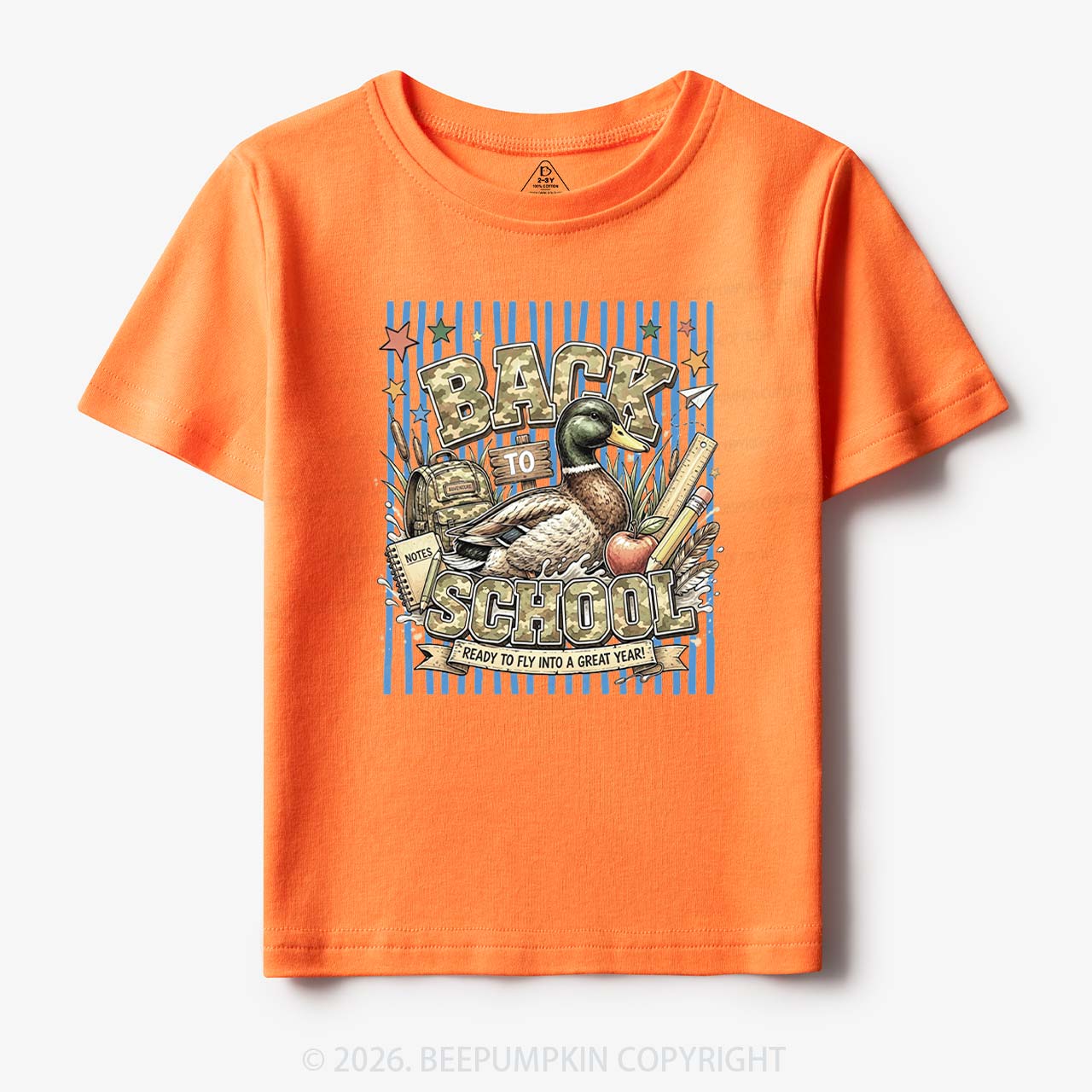 Mallard Duck Back To School Toddler&Kid's Tees