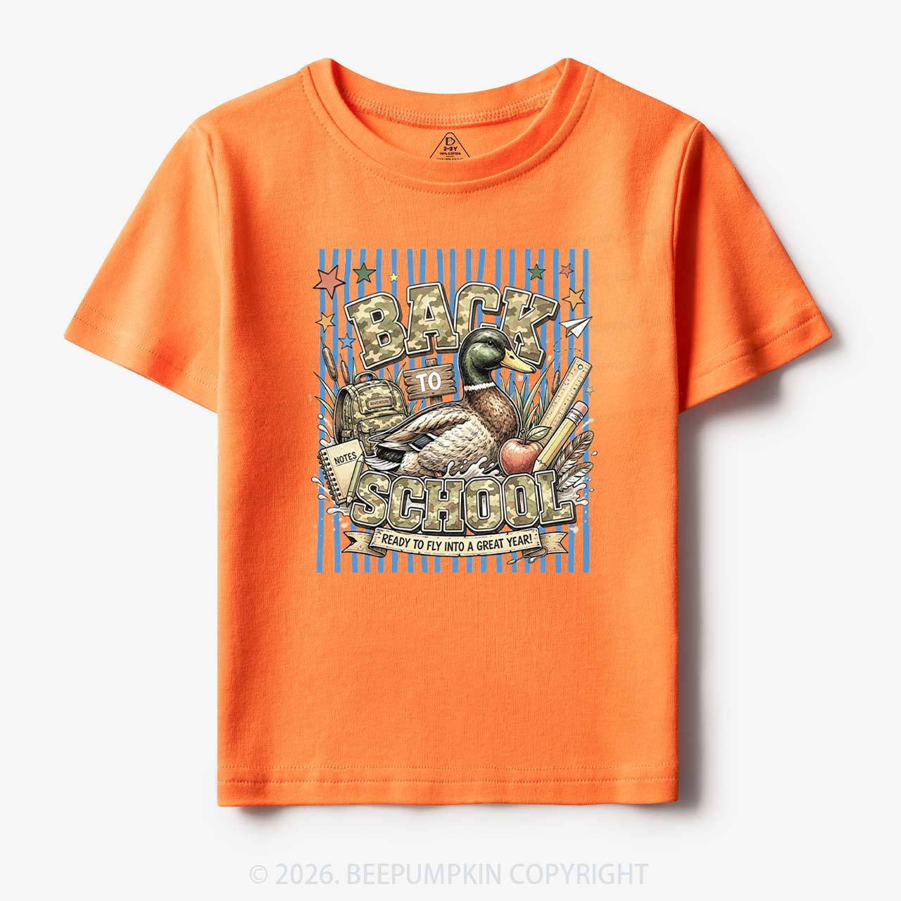 Mallard Duck Back To School Toddler&Kid's Tees