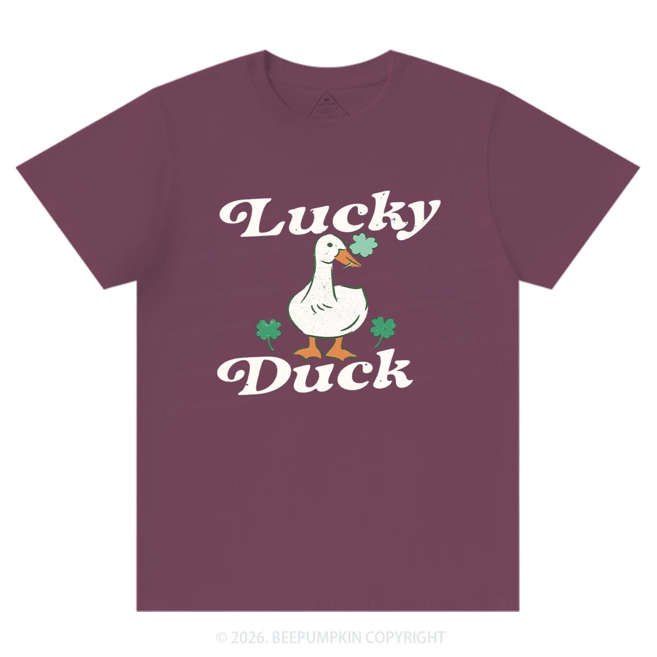 Lucky Duck St Patrick's Day T-Shirts Beepumpkin