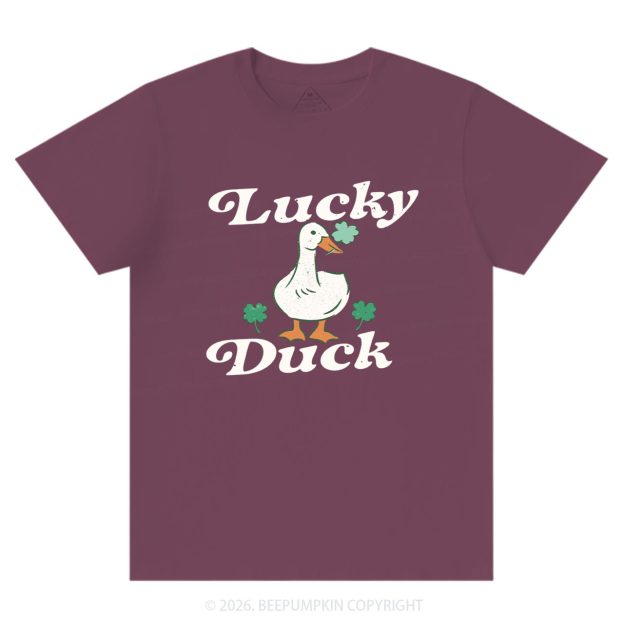 Lucky Duck St Patrick's Day T-Shirts Beepumpkin