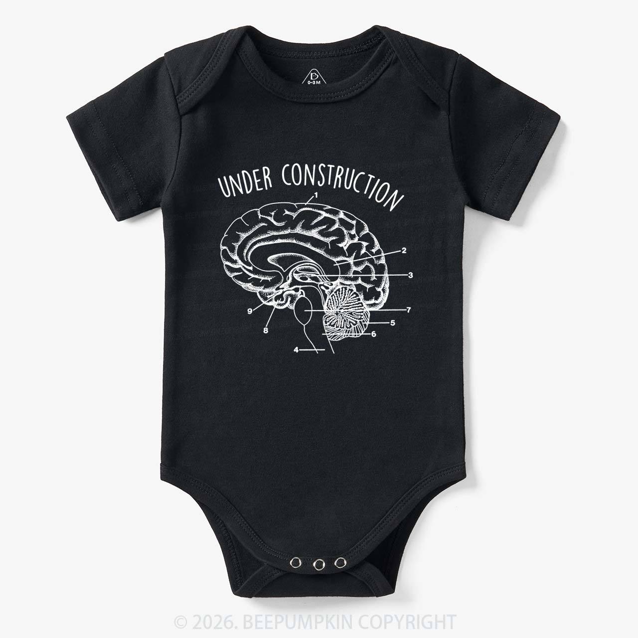 Under Construction Brain Diagram Bodysuit