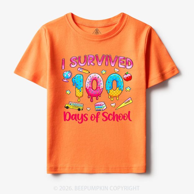 Sweet Survivor 100 Days Of School Toddler&Kid's Tees
