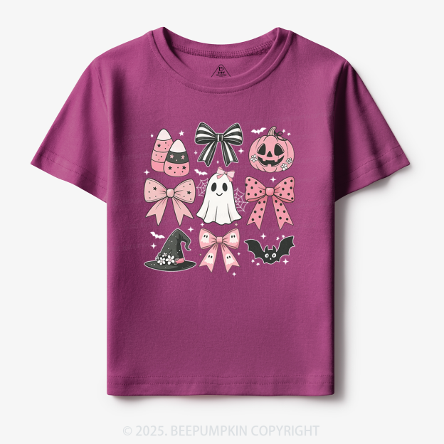  Pink Bow Coquette Halloween Toddler&Kid's Tees Beepumpkin