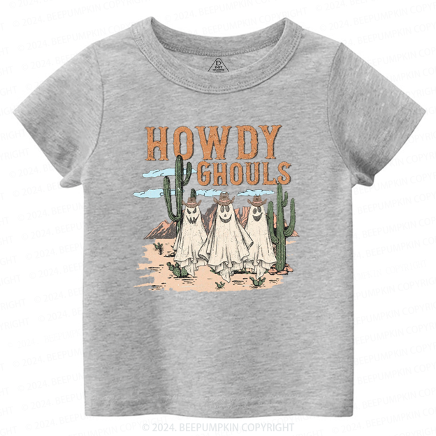Howdy Ghouls Halloween Toddler&Kids Tees 