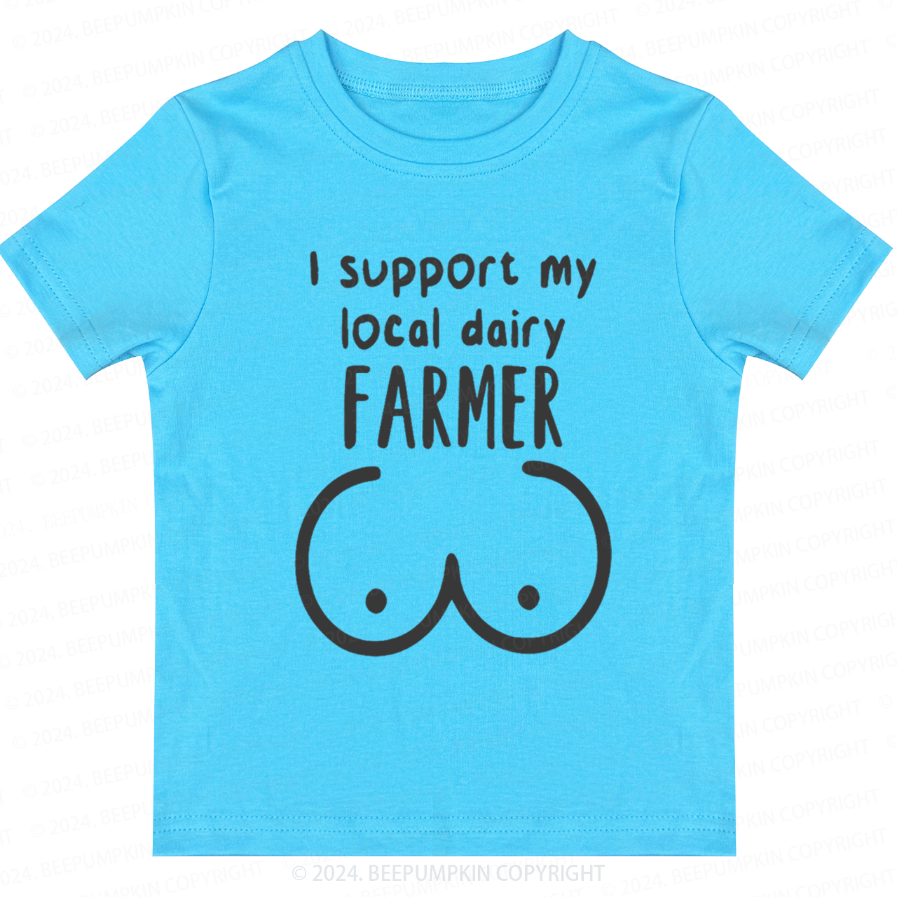 I Support My Local Dairy Toddler&Kids Tees 7