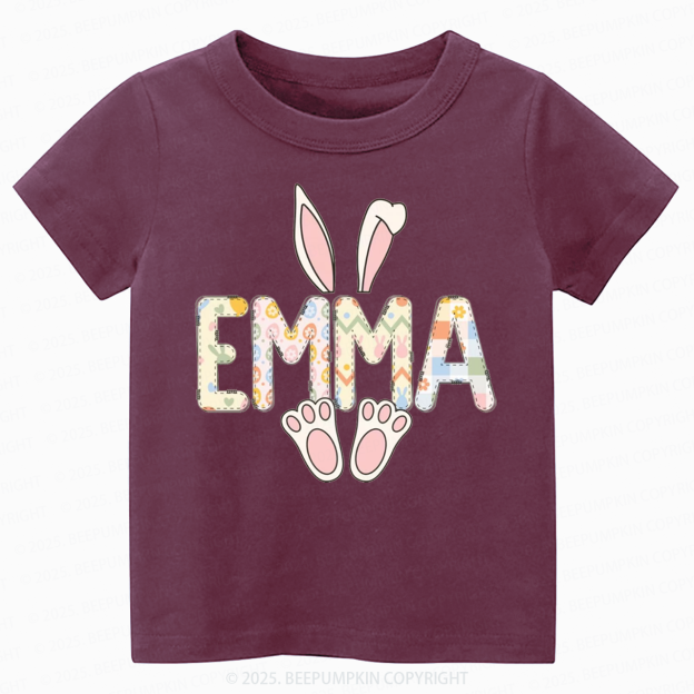 Personalized Easter Bunny Toddler&Kid's Tees Beepumpkin 2