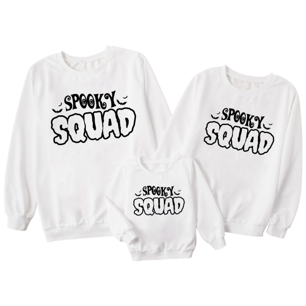 Cute Spooky Squad Halloween Family Sweatshirt