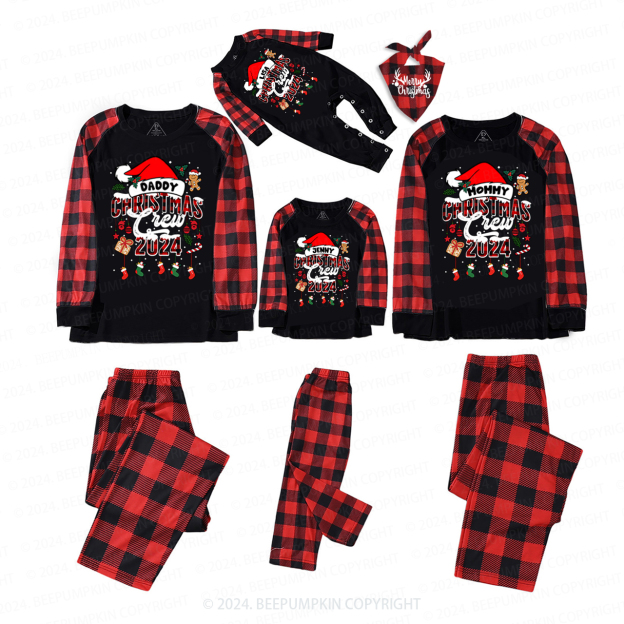 Custom Christmas Crew 2024 Matching Party Pajamas Beepumpkin