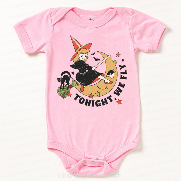 Tonight We Ride Halloween Baby Bodysuits 