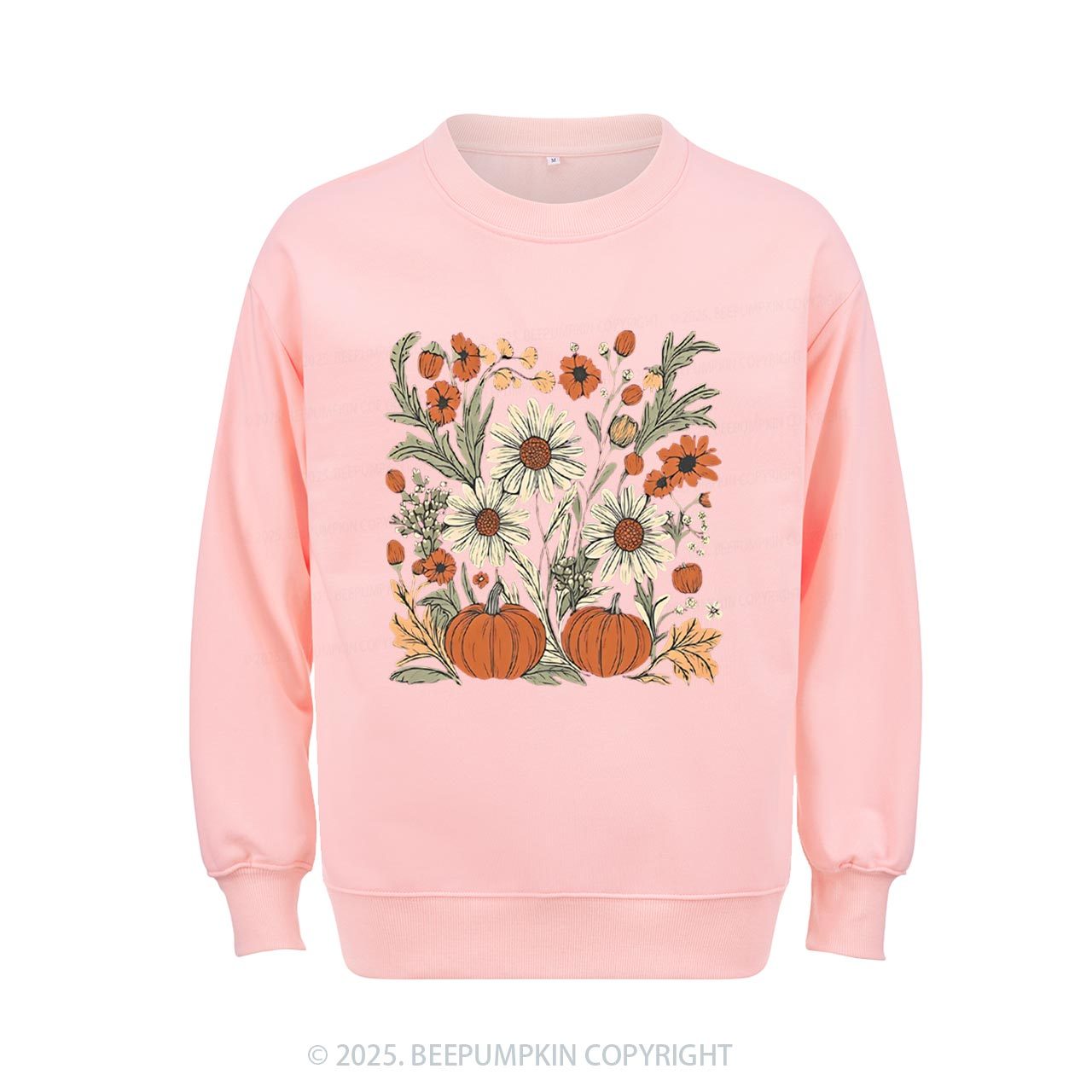 Boho Fall Floral  Sweatshirt Beepumpkin