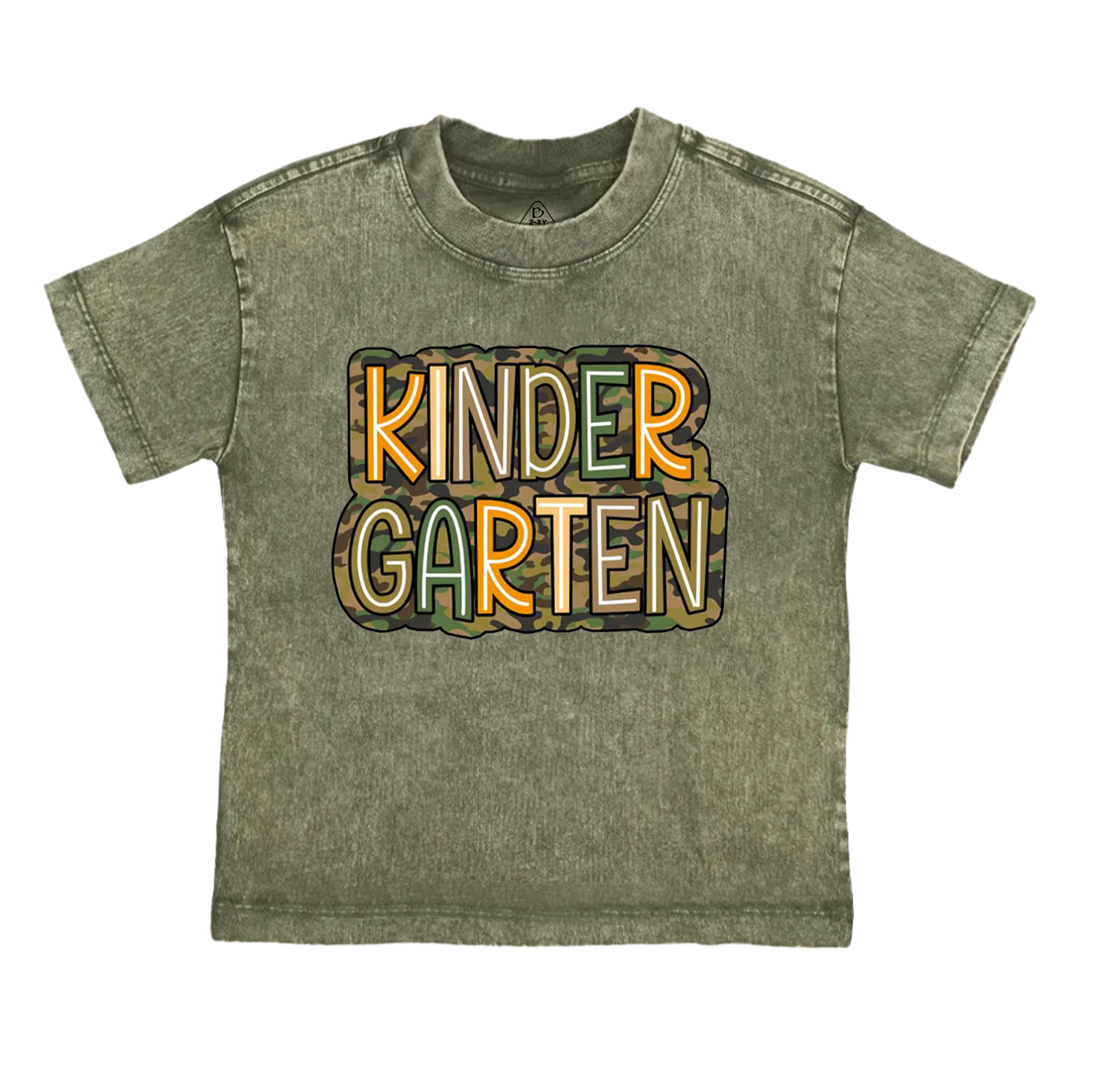 Personalized Camouflage Grade Toddler&Kids Washed Tees