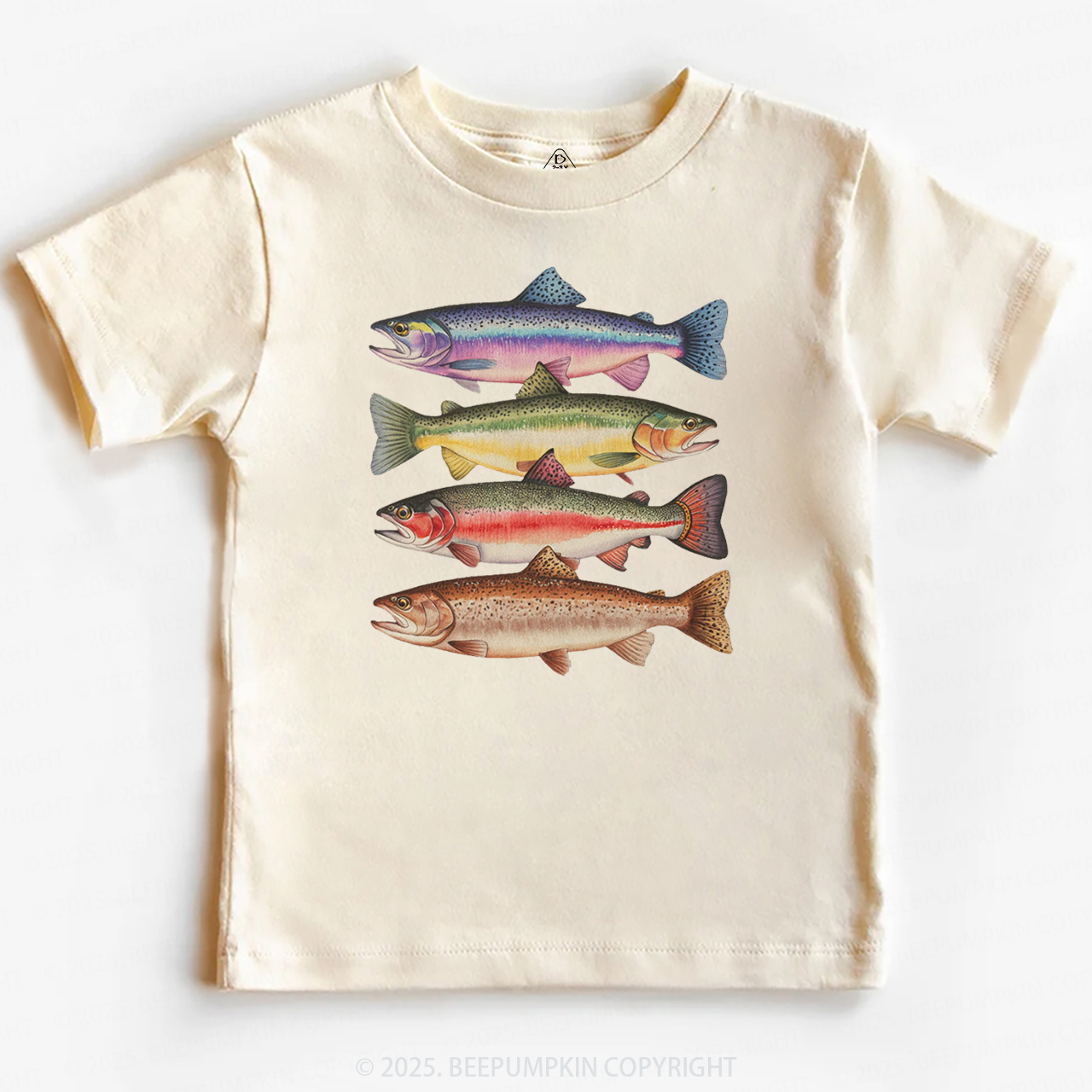 Abstract Colorful Trout In A Row Toddler&Kid's Tees Beepumpkin