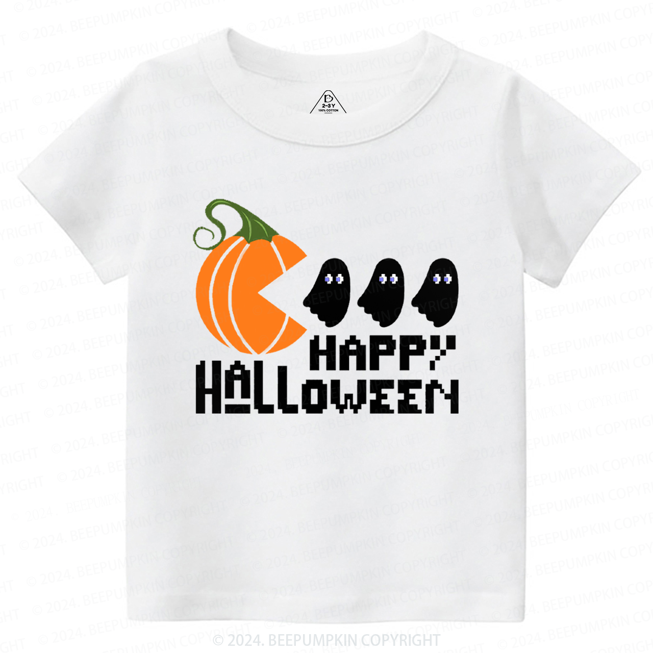 Vintage Halloween Happy Meal Bucket Toddler&Kids Tees  Sale-Beepumpkin™