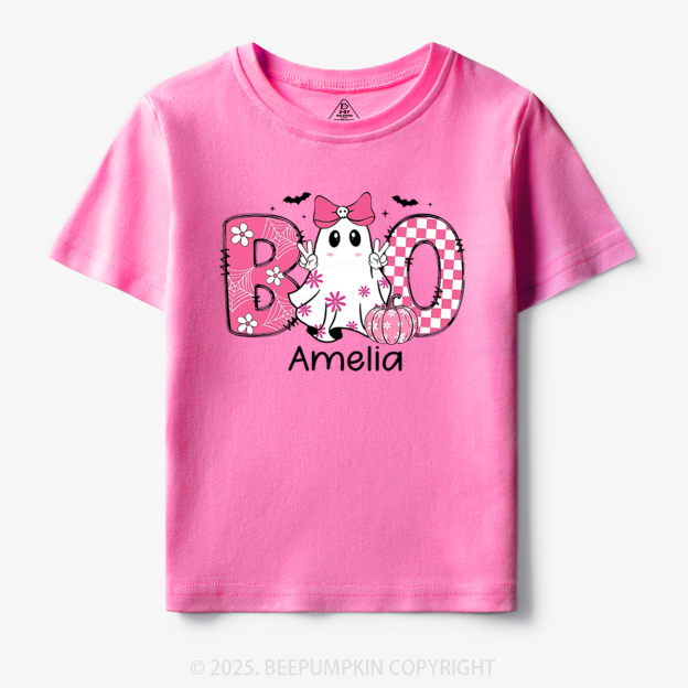 Personalized Halloween Kids Name Toddler&Kid's Tees Beepumpkin