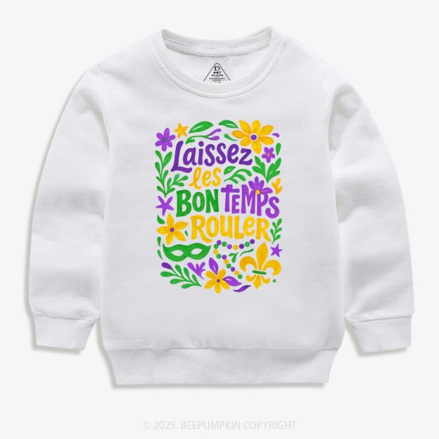 Laissez Les Bon Temps Rouler Kid's Sweatshirt