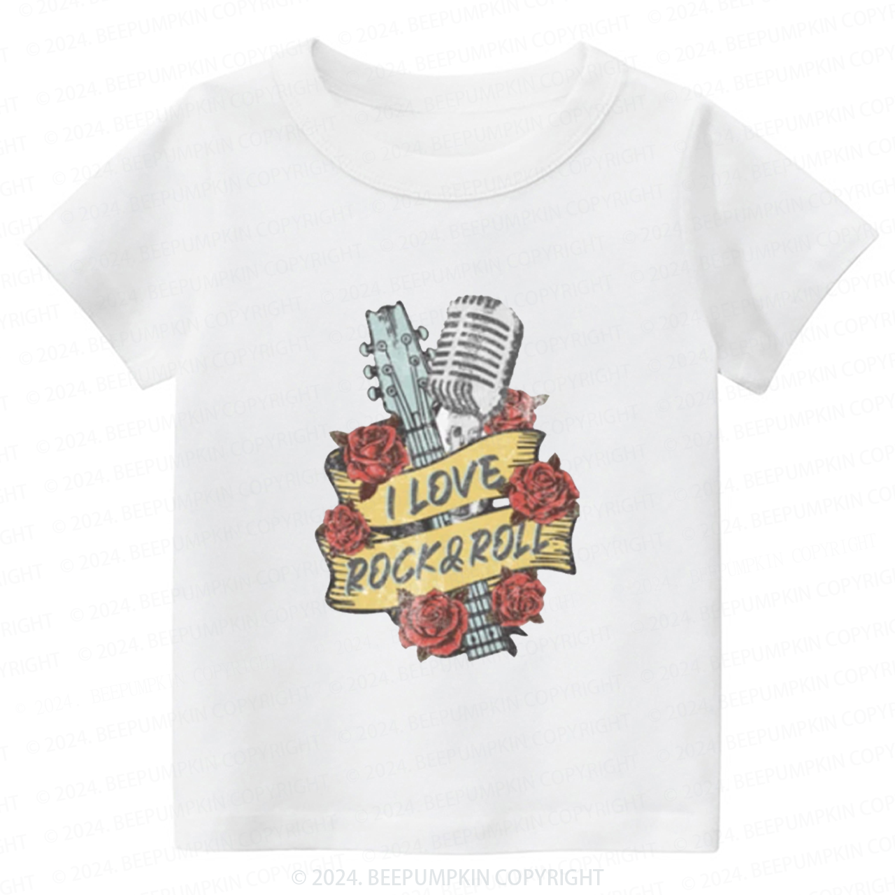 I Love Rock n Roll Toddler&Kids Tees 8
