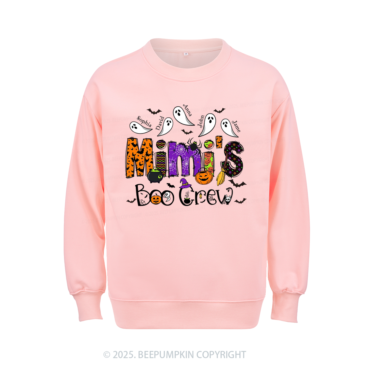 Personalized Mimi's Boo Crew Sweatshirt Beepumpkin