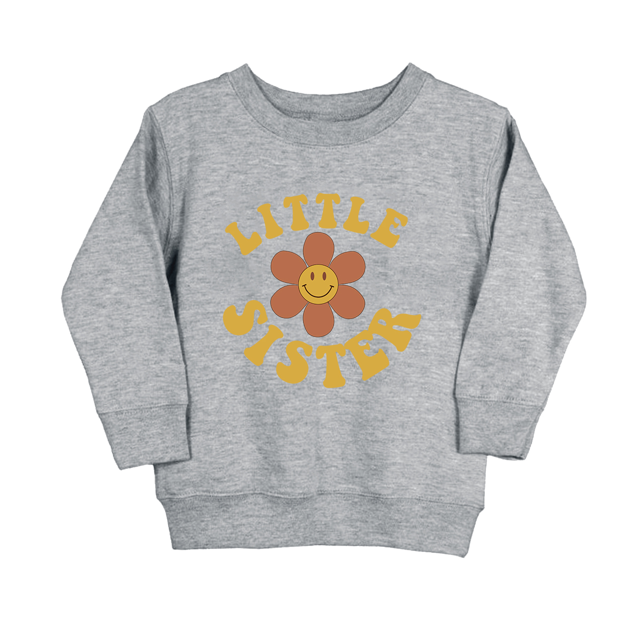 Personalized Big Sister Cute Vintage Toddler Sweatshirt