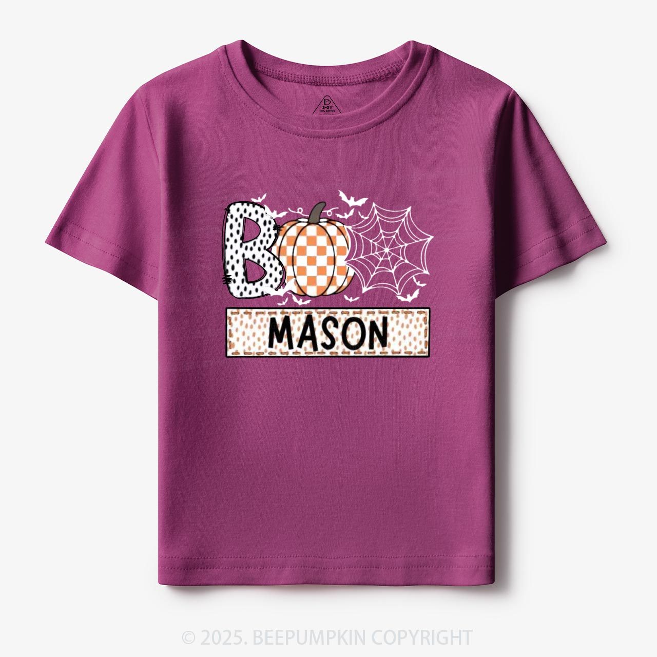 Personalized Name Halloween Trick or Treat Toddler & Kid's Tees Beepumpkin