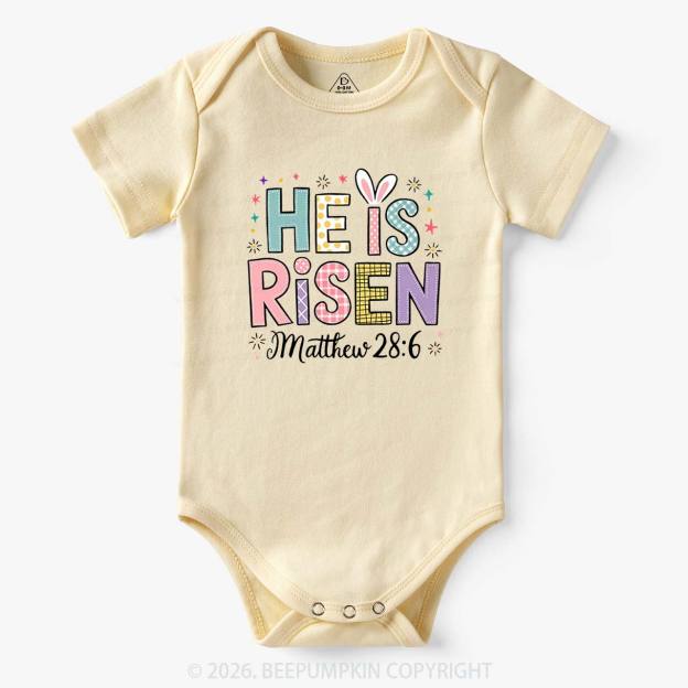 He is Risen Easter Joy Bodysuit