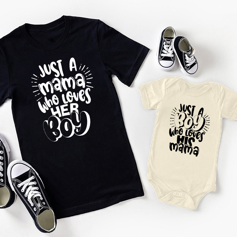 Just A Mama Who Loves Her Kids Mom&Me Shirt