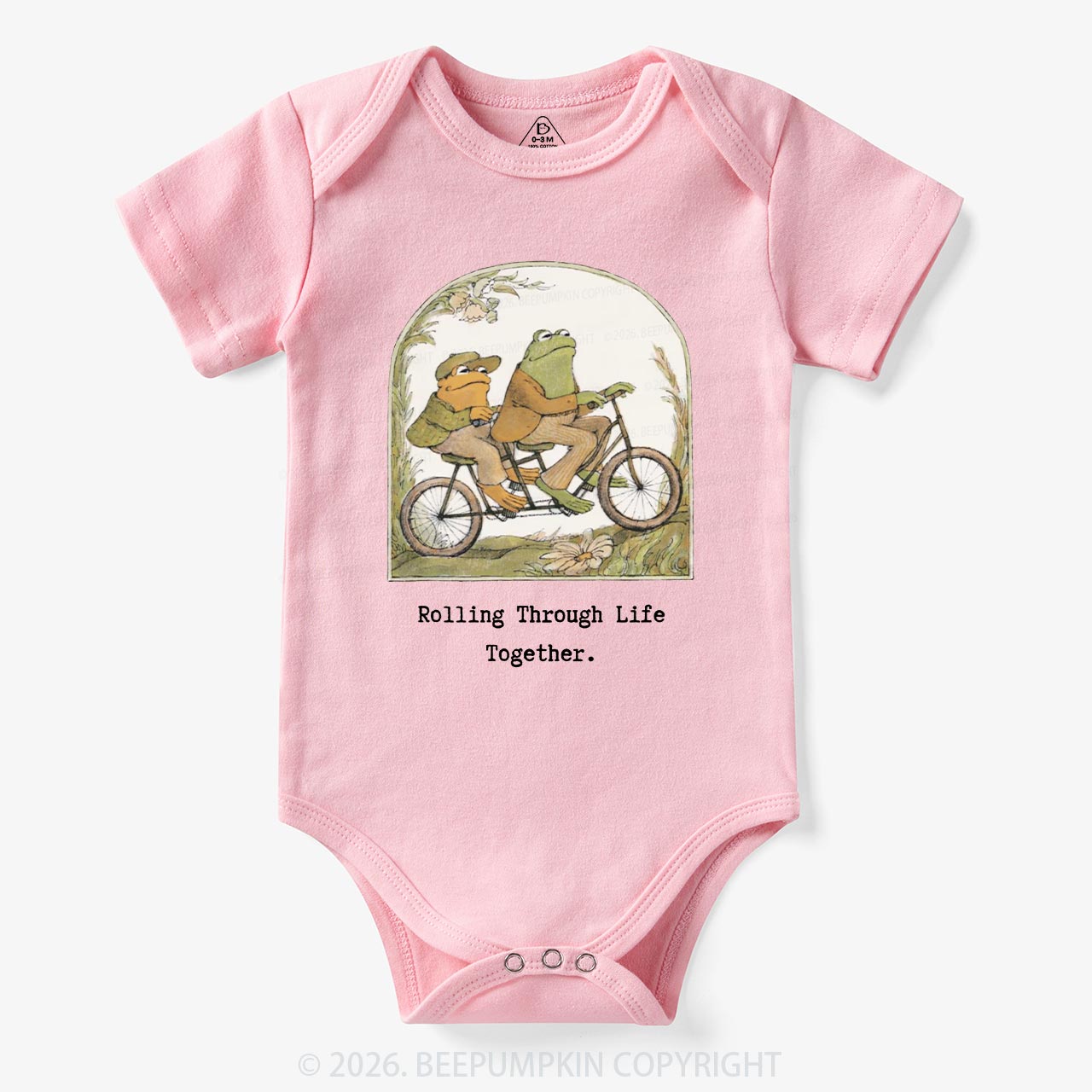 Frog and Toad Rolling Through Life with You Bodysuit