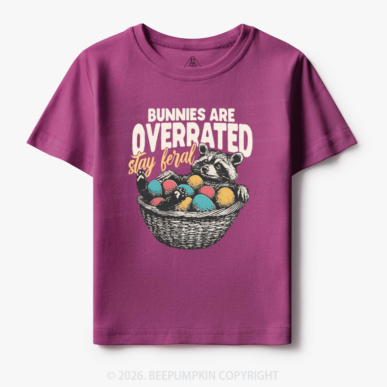 Bunnies Are Overrated Stay Feral Toddler&Kid's Tees