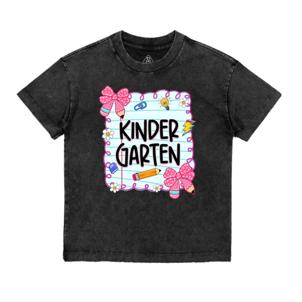 Personalized First Day Of School Toddler&Kids Washed Tees