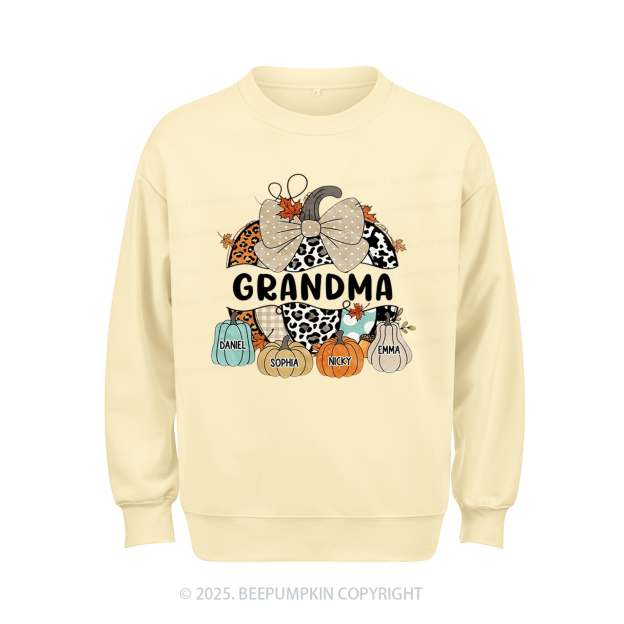 Personalized Fall Halloween Pumpkin Sweatshirt Beepumpkin