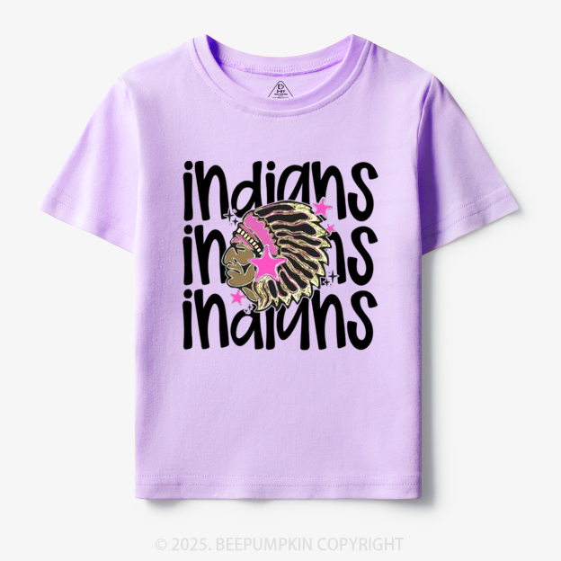 School Mascot Indians Toddler&Kid's Tees Beepumpkin
