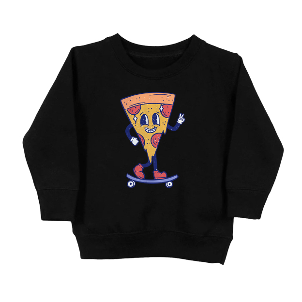 Skating Pizza Kids Sweatshirt