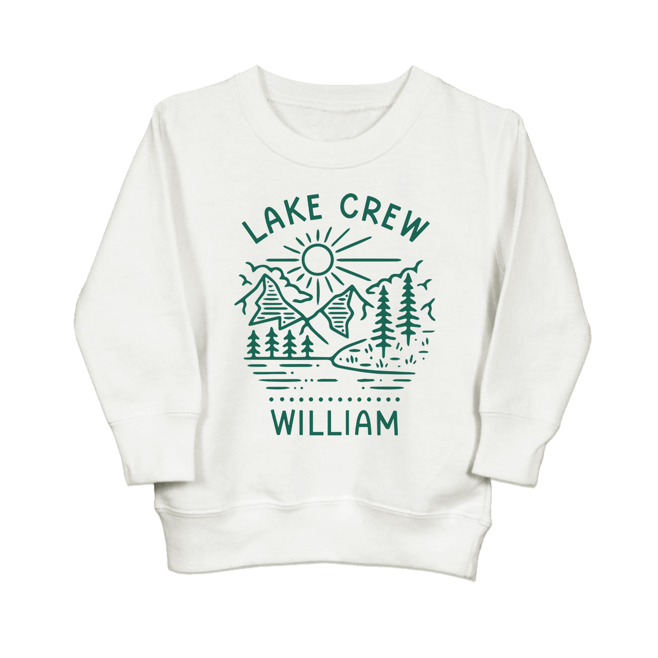 Custom Lake Crew Kids Sweatshirt