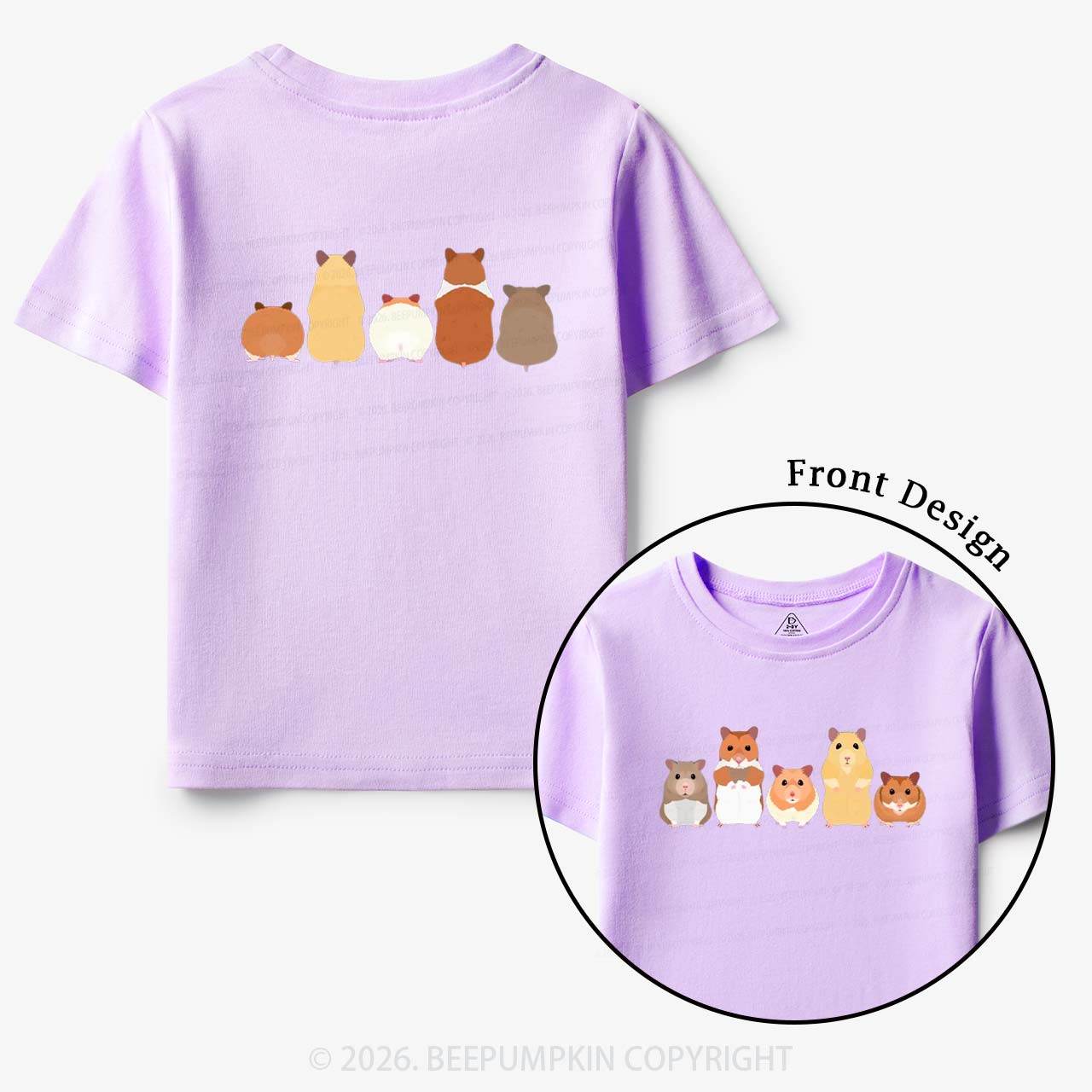 Cute Pet Hamsters Funny Toddler&Kid's Tees