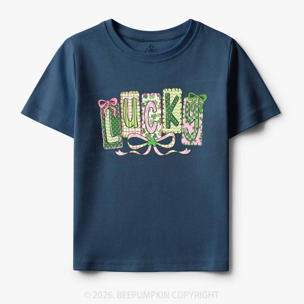 Lucky Shamrock St. Patrick's Day Toddler&Kid's Tees Beepumpkin