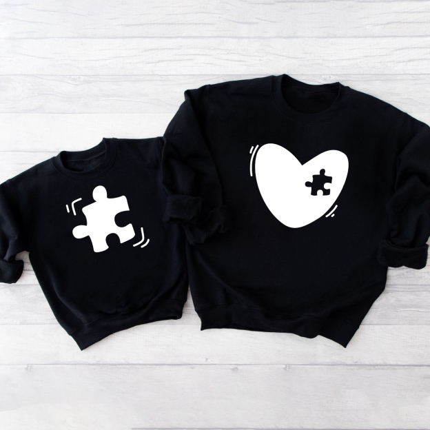 Heart&Puzzle Mom&Me Swetshirt