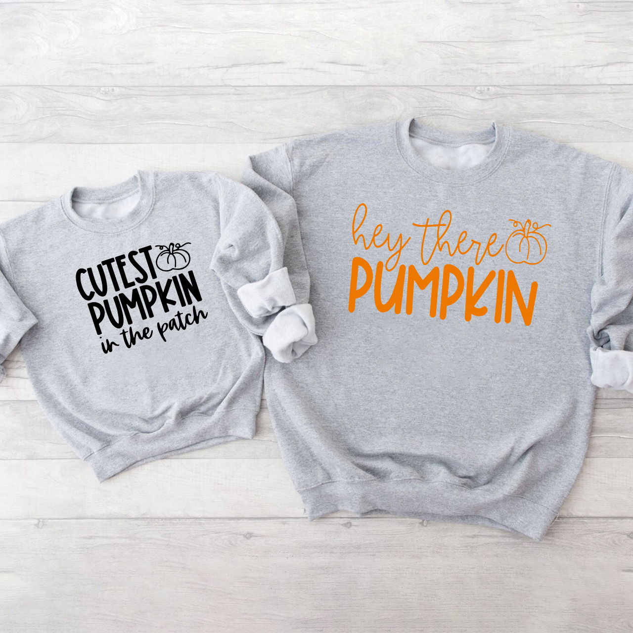 Hey There Pumpkin Family Matching Sweatshirts