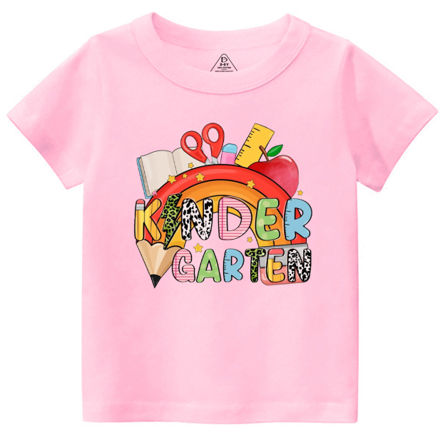 Personalized Rainbow Pencils Toddler&Kid's Tees Beepumpkin 
