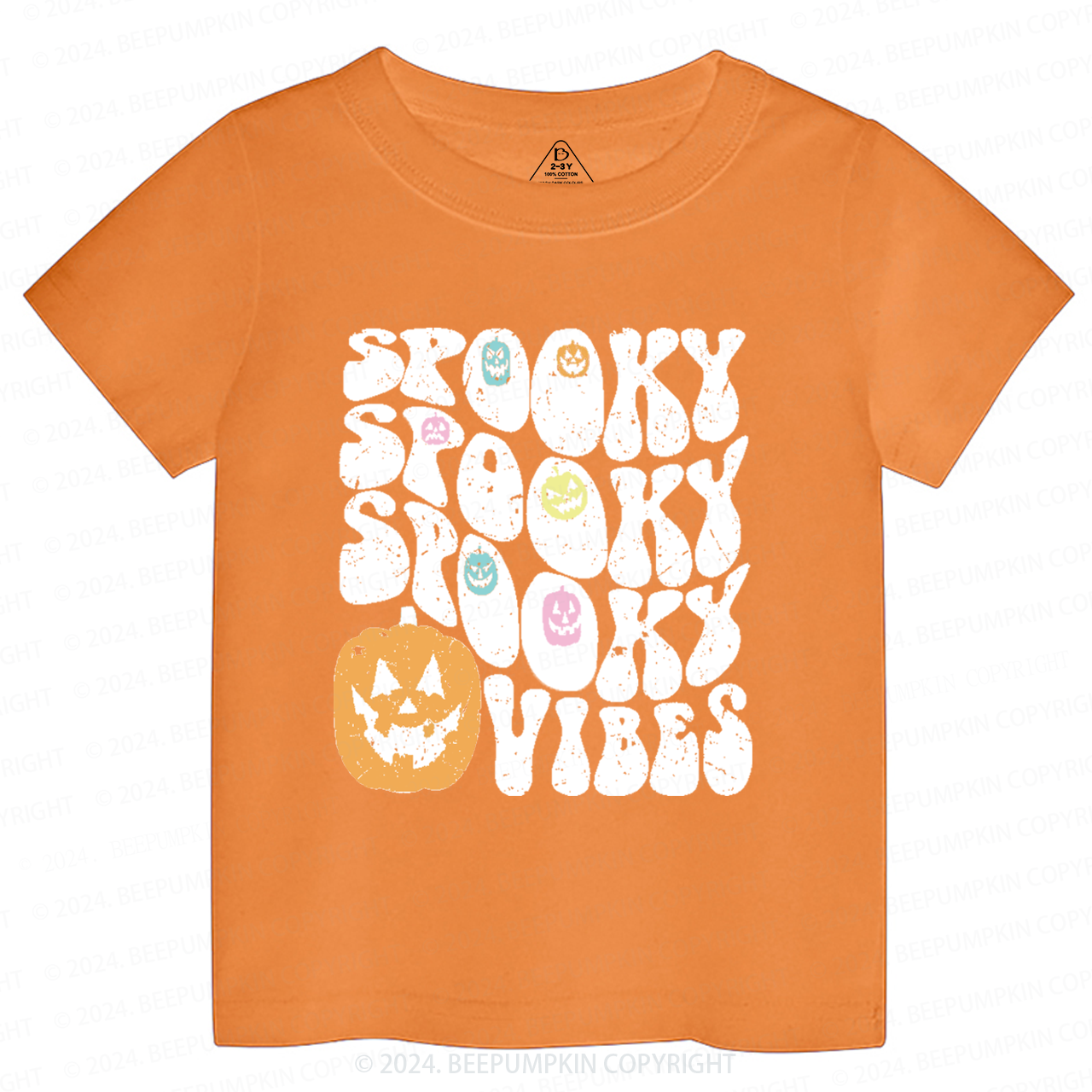 Spooky Vibes Halloween Toddler&Kids Tees 