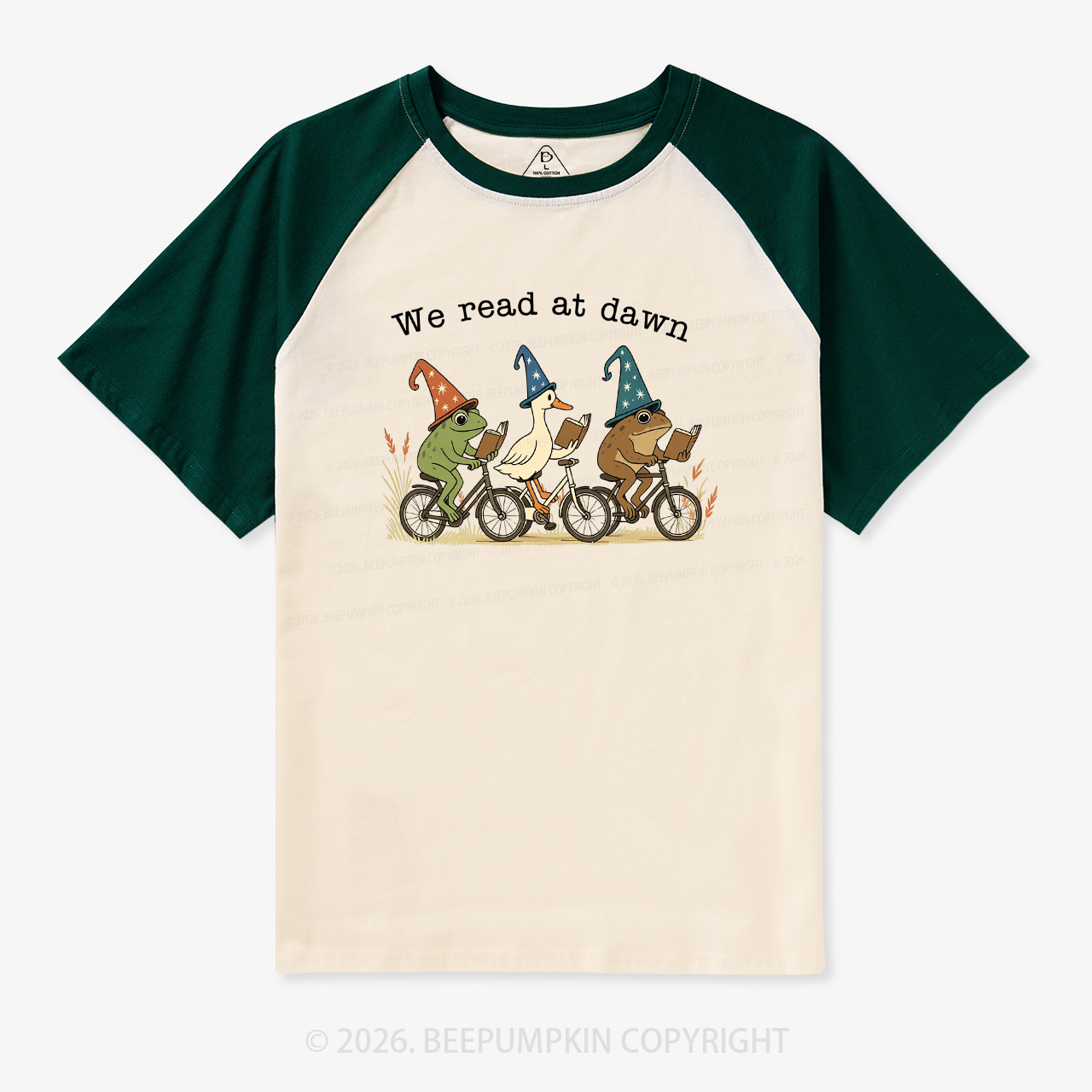 We Read At Dawn Retro Raglan T-shirt