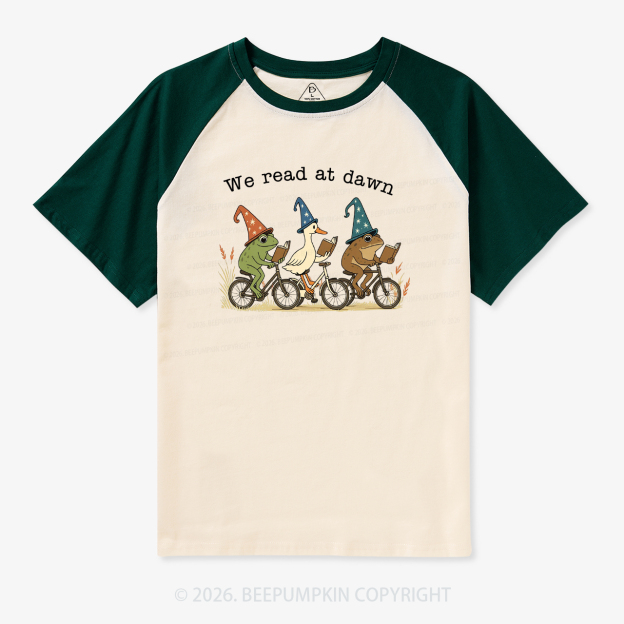 We Read At Dawn Retro Raglan T-shirt
