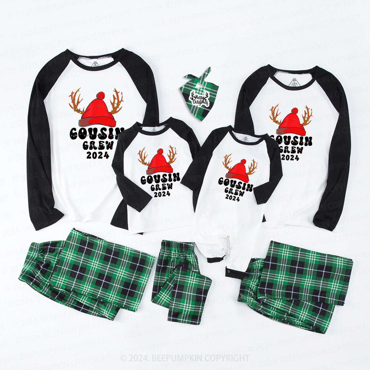 Cousin Crew Party Christmas Matching Pajamas Beepumpkin
