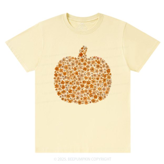 Flower Pumpkin T-Shirts Beepumpkin