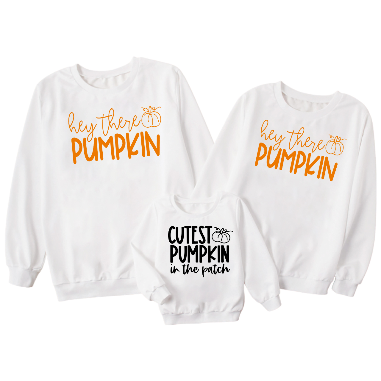 Hey There Pumpkin Family Matching Sweatshirts