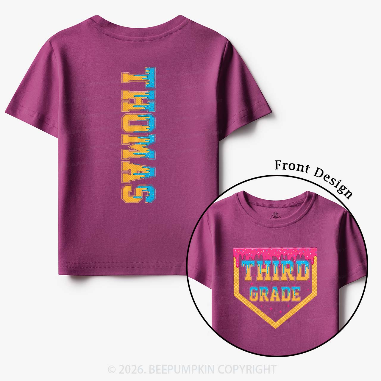 Personalized Sprinkles Name Back To School Toddler&Kid's Tees
