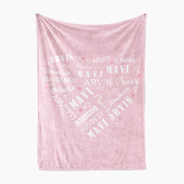 Close To Her Heart Personalized Blanket